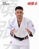 kimono para Judô modelo GANBATTE Trançado Pesado 760 grs/mt²