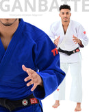 kimono para Judô modelo GANBATTE Trançado Pesado 760 grs/mt²
