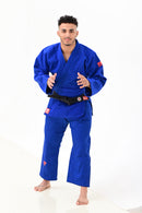 PROMOÇÃO kimono para Judô modelo Ganbatte ou Kokusai Trançado Pesado 760 grs/mt²