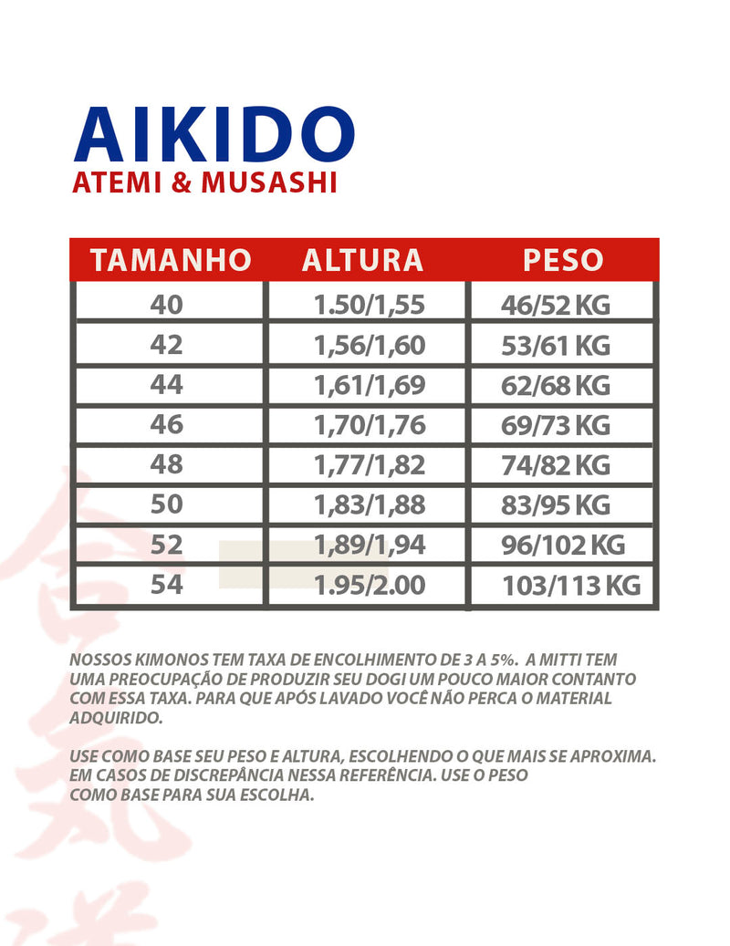 ATEMI Aikidogi em BRIM 256grs/mt²