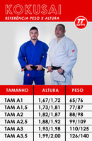 kimono para Judô modelo Kokusai Trançado Pesado 760 grs/mt²
