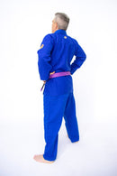 LANÇAMENTO HIRYU SÉRIE OURO azul para jiu-jitsu 500gr/mt² ADULTO