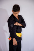 Kimono BLACK SERIES  jiu-jitsu 500gr/mt² INFANTIL
