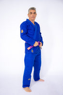 LANÇAMENTO HIRYU SÉRIE OURO azul para jiu-jitsu 500gr/mt² ADULTO