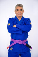 LANÇAMENTO HIRYU SÉRIE OURO azul para jiu-jitsu 500gr/mt² ADULTO