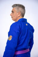 LANÇAMENTO HIRYU SÉRIE OURO azul para jiu-jitsu 500gr/mt² ADULTO